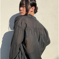 *NEW STYLE* Johanna Smock Top Black