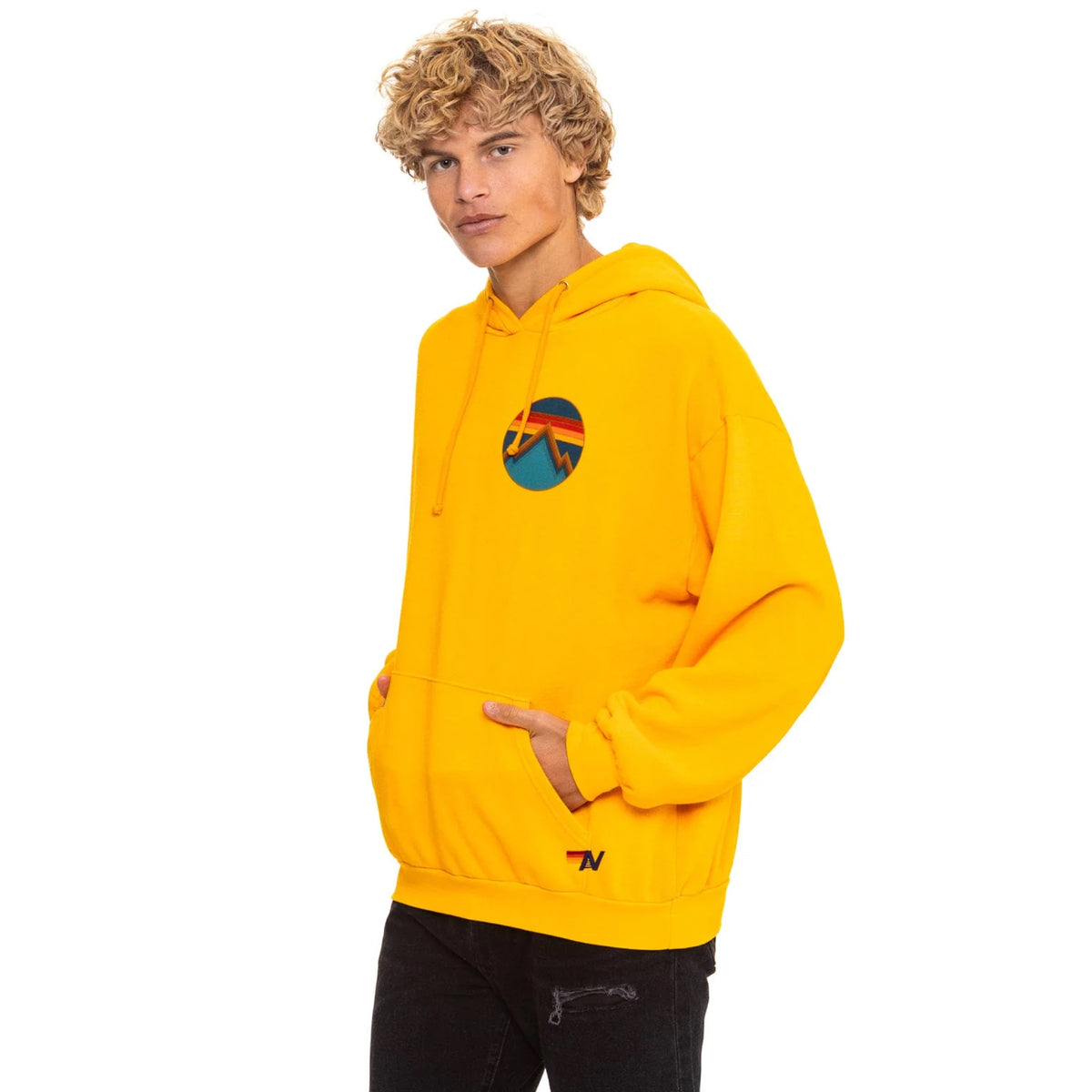 All Seasons Circle Pullover Hoodie Relaxed Gold