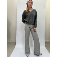 V-Neck Dark Grey Cashmere Pullover