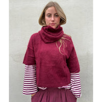 Jenna Brushed Cashmere Jumper Burgundy