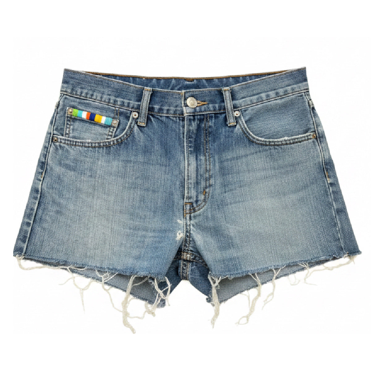 *NEW* Zig Zag Levi's Cut Offs with Satin Stitch
