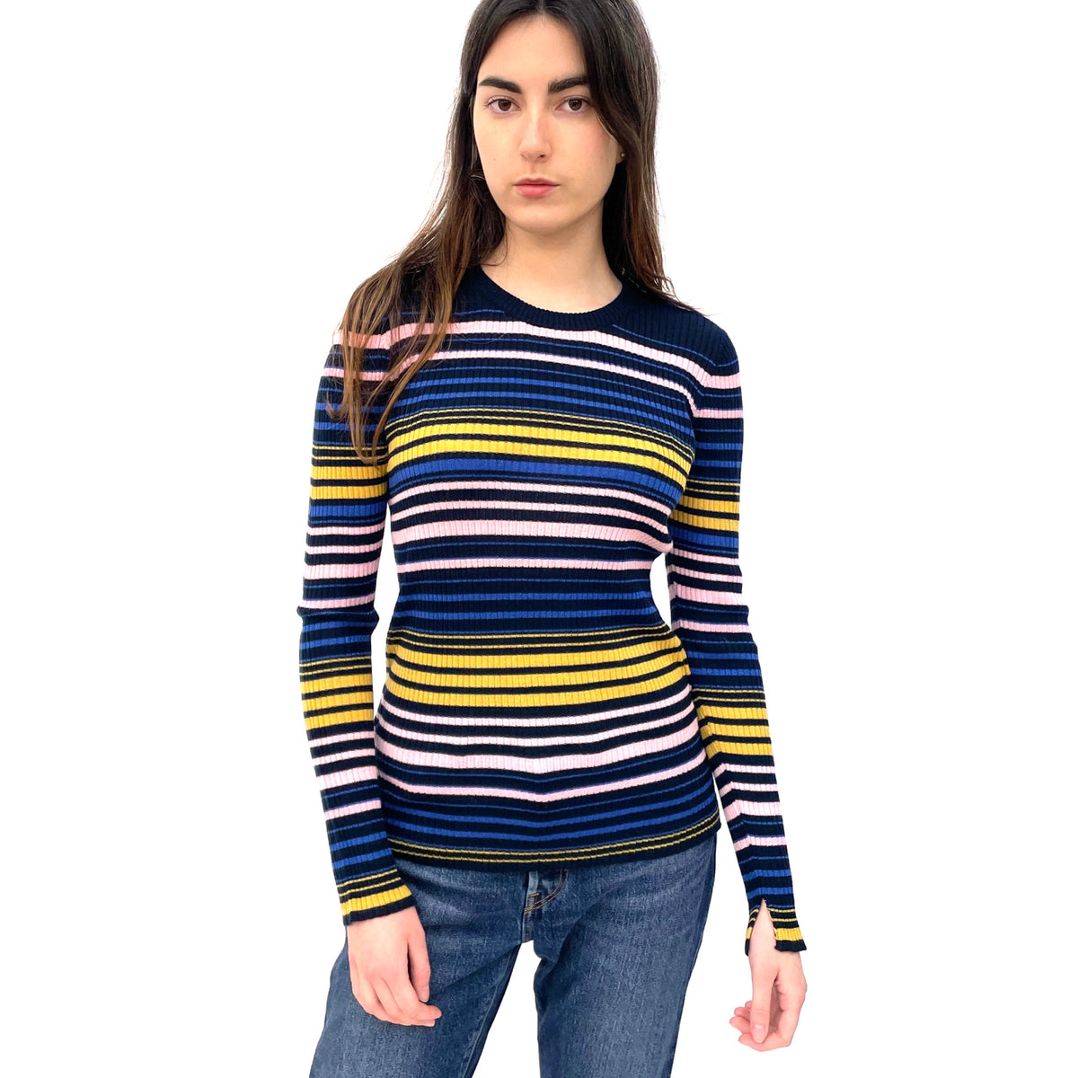 Just Female Stripy Wool Jumper