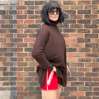 *NEW* Absolut Cashmere Extra Long Turtle Neck Chocolate