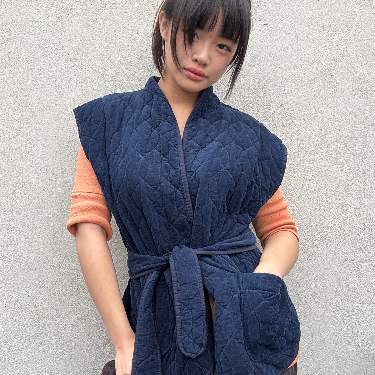 *NEW* Johanna Babycord Gilet Navy