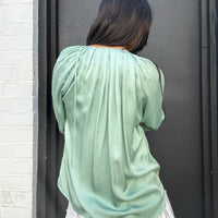 *LANDED* Sea Green Blouse