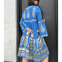*LANDED* Blue Raf Feather Dress Midi