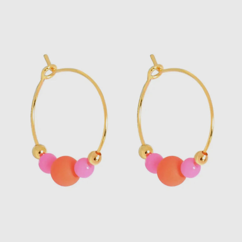 Colourpop Earrings Hot pink/orange