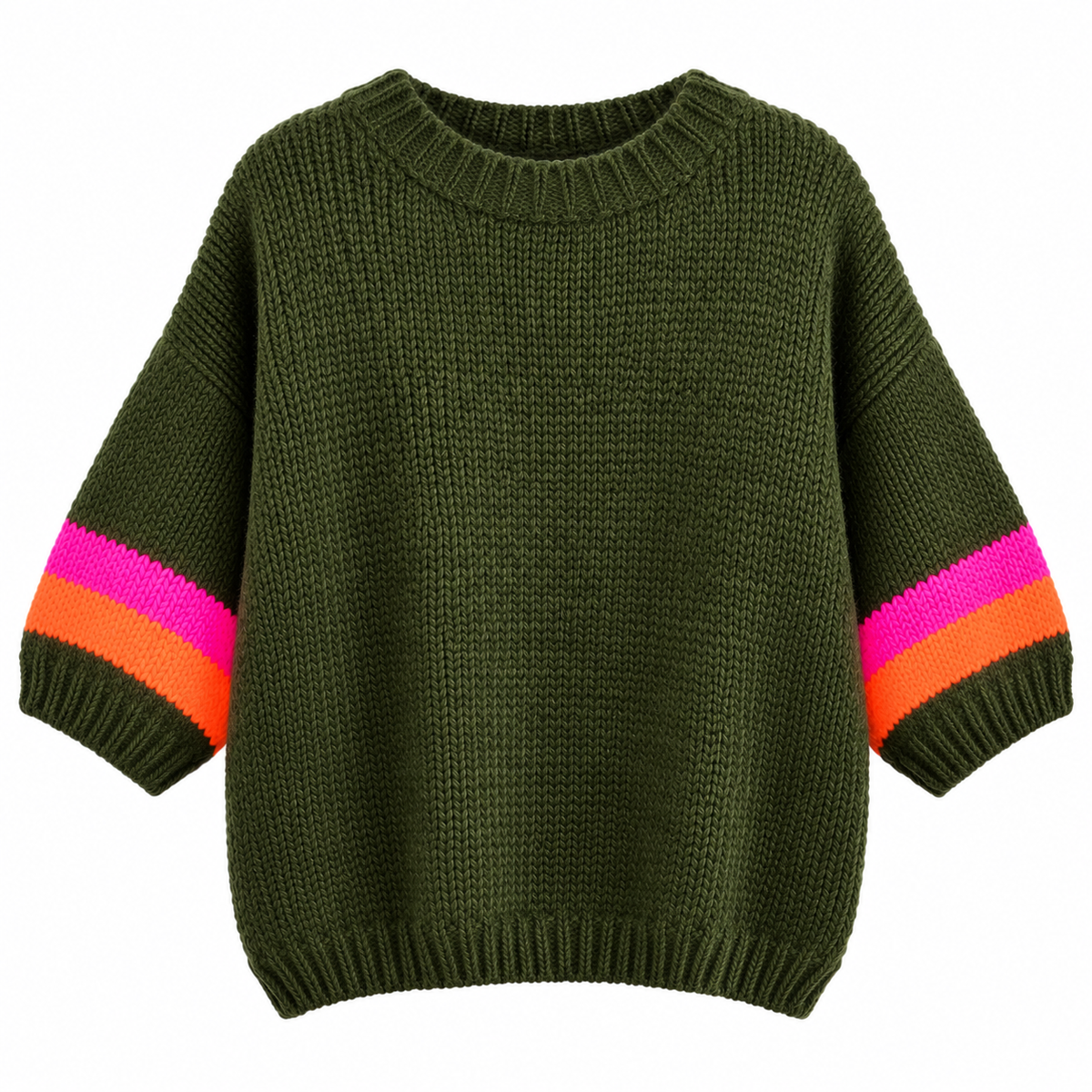 Olive  Stripe Jumper