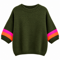 Olive  Stripe Jumper