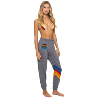 *LANDING NOW* Circle Chevron Sweatpants Heather Grey