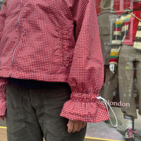 Ginny & Me Flared Windbreaker Wine Check