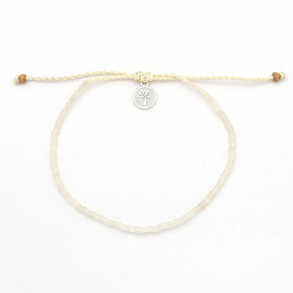 Frosted Glass Bracelet White