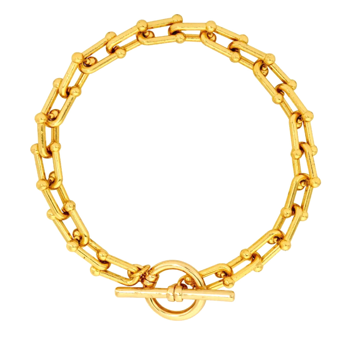London T-Bar Gold Bracelet