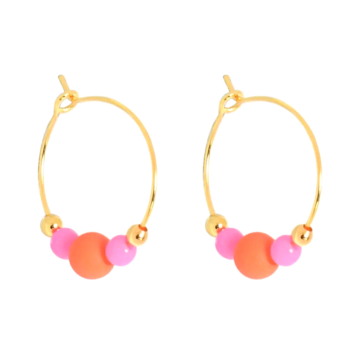 Colourpop Earrings Hot pink/orange