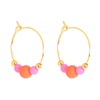 Colourpop Earrings Hot pink/orange
