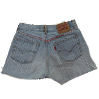 Useless Upcycled Japanese Wash Cut-Offs Pink/Orange Tab