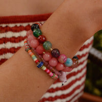 *NEW* Rainbow Beaded Elastic Bracelet