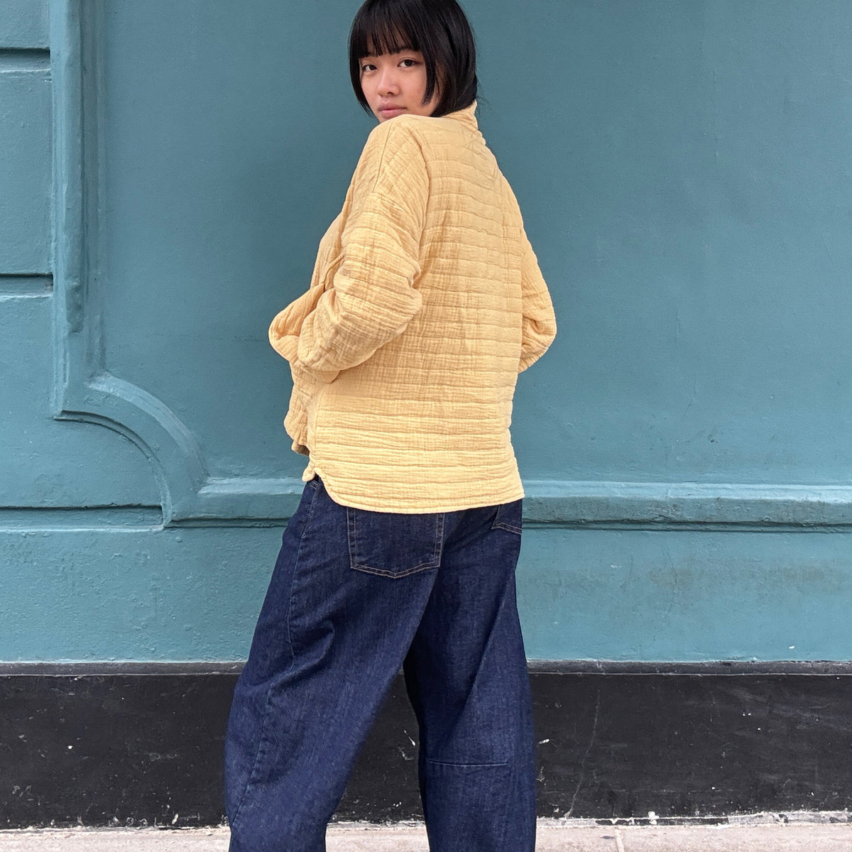 *NEW* Quilted Kimono Pale Sunshine