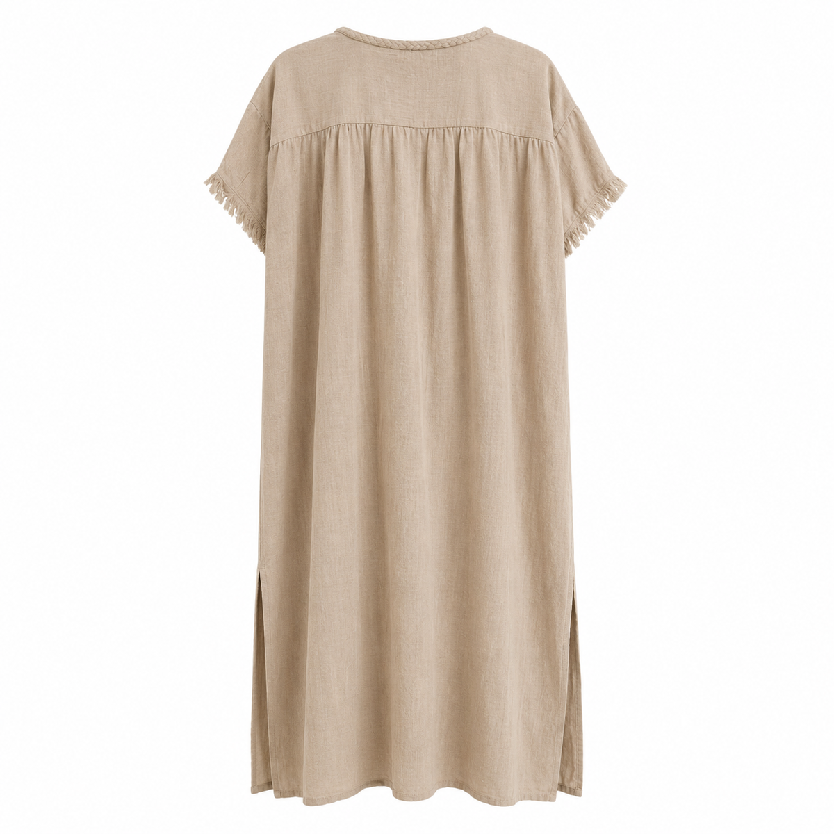 Embroidered Cover-Up Khaki
