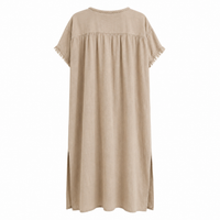 Embroidered Cover-Up Khaki