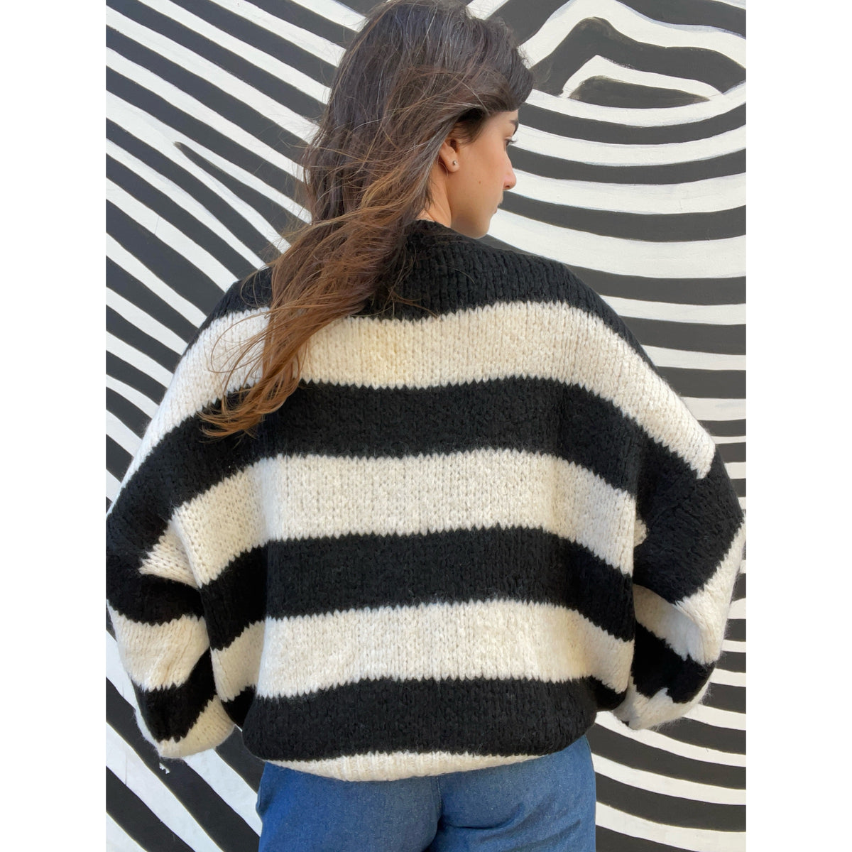 *NEW COLOUR* Black Stripe Jumper