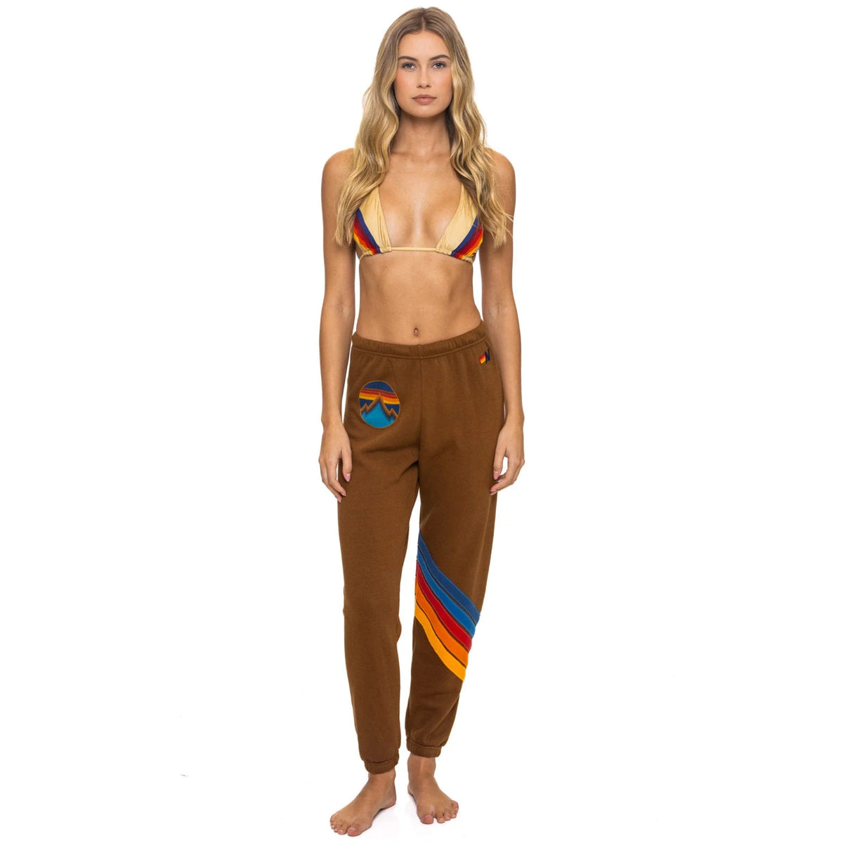 *LANDING NOW* Circle Chevron Sweatpants Cinnamon