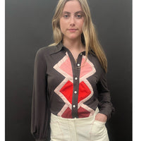 Diamond Shirt Chocolate Brown