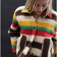 *NEW STYLE* Stripe Wool Workwear Jacket