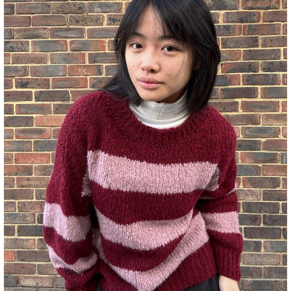 *NEW* Stripe Jumper Bordeaux