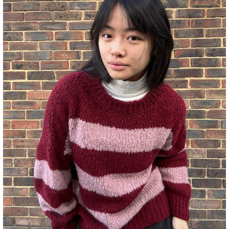 *NEW* Stripe Jumper Bordeaux