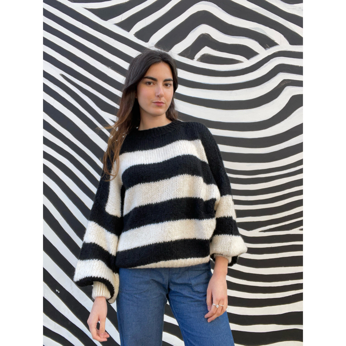*NEW COLOUR* Black Stripe Jumper