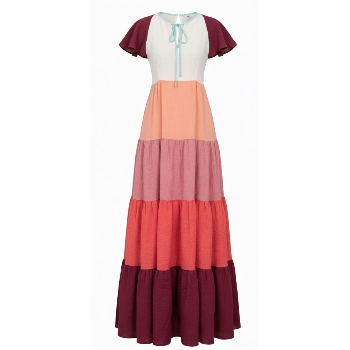 REVISED CUT* Tonal Tier Dress Maxi
