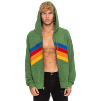 Mountain Stitch Chevron Zip Hoodie Palm