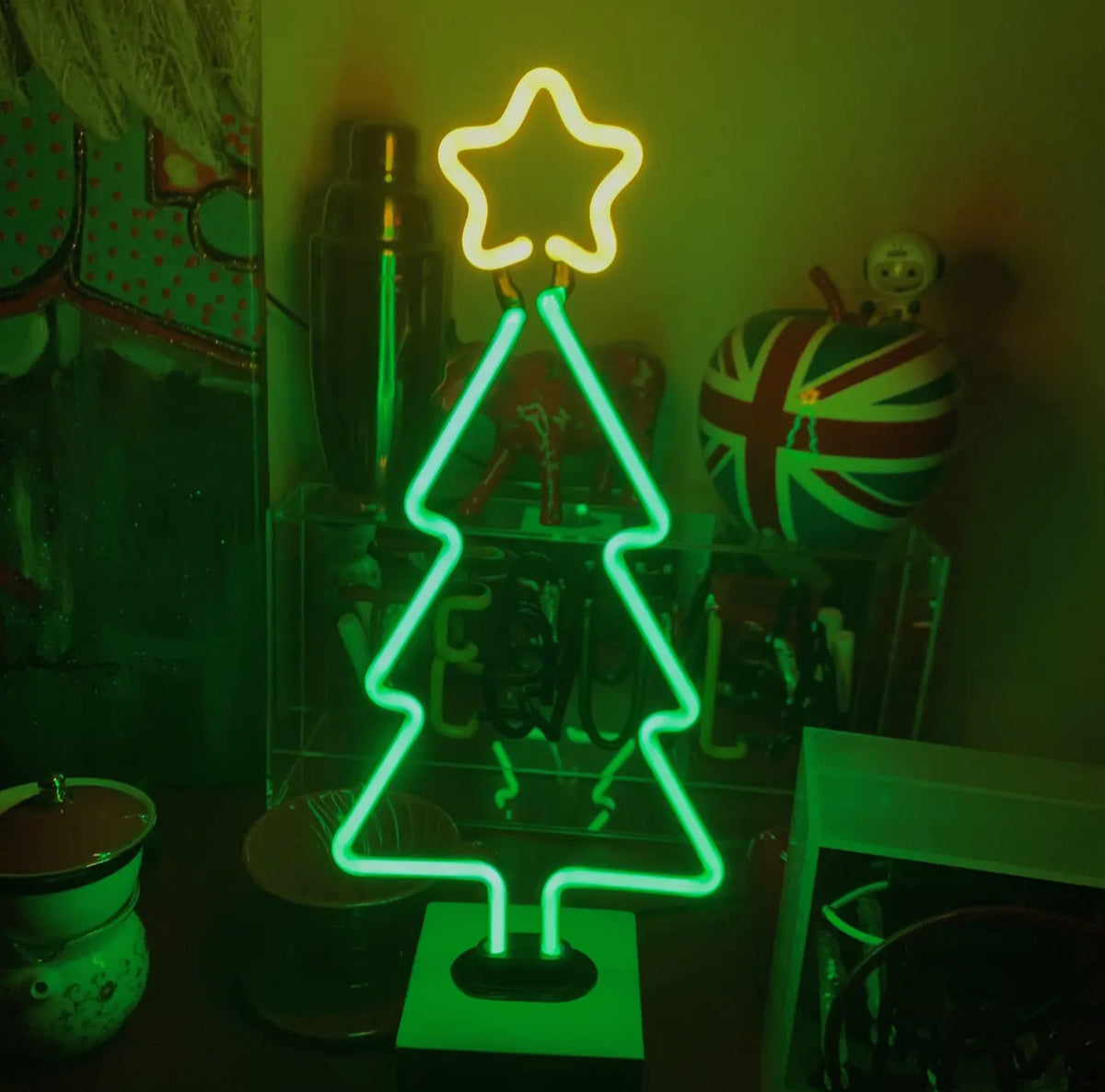 Neon Christmas Tree Light
