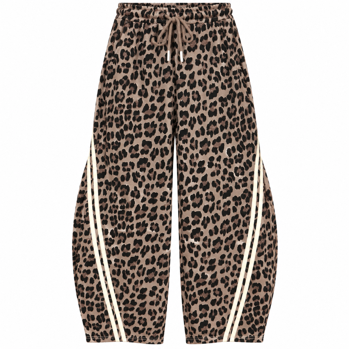 Leopard Barrel Sweatpants Stone