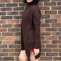 *NEW* Absolut Cashmere Extra Long Turtle Neck Chocolate