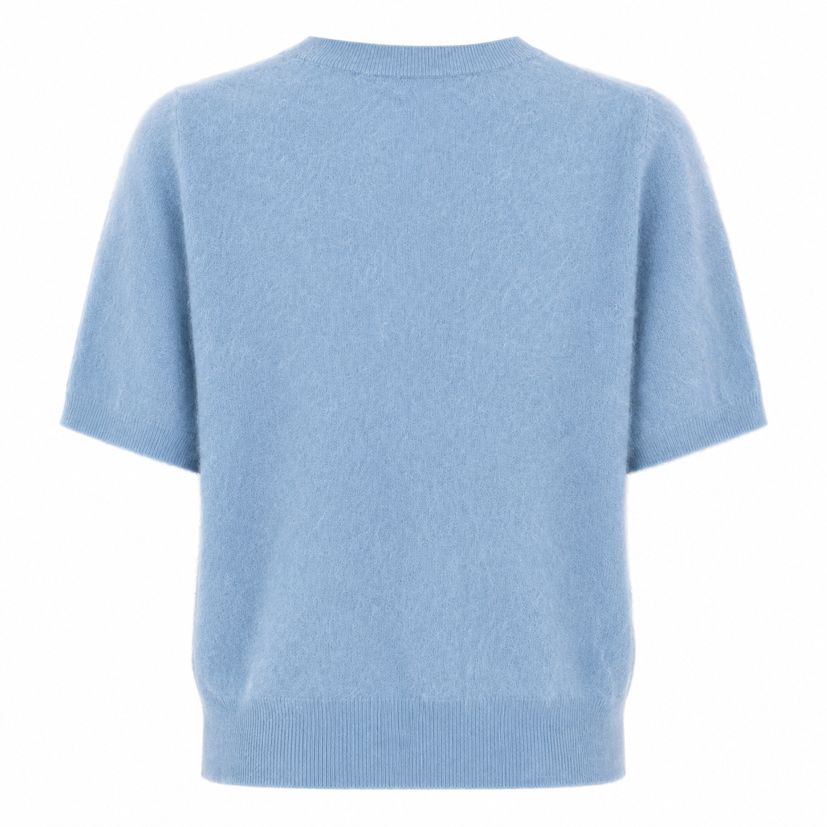 Amaya Brushed Cashmere Jumper Sky Blue