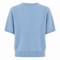 Amaya Brushed Cashmere Jumper Sky Blue