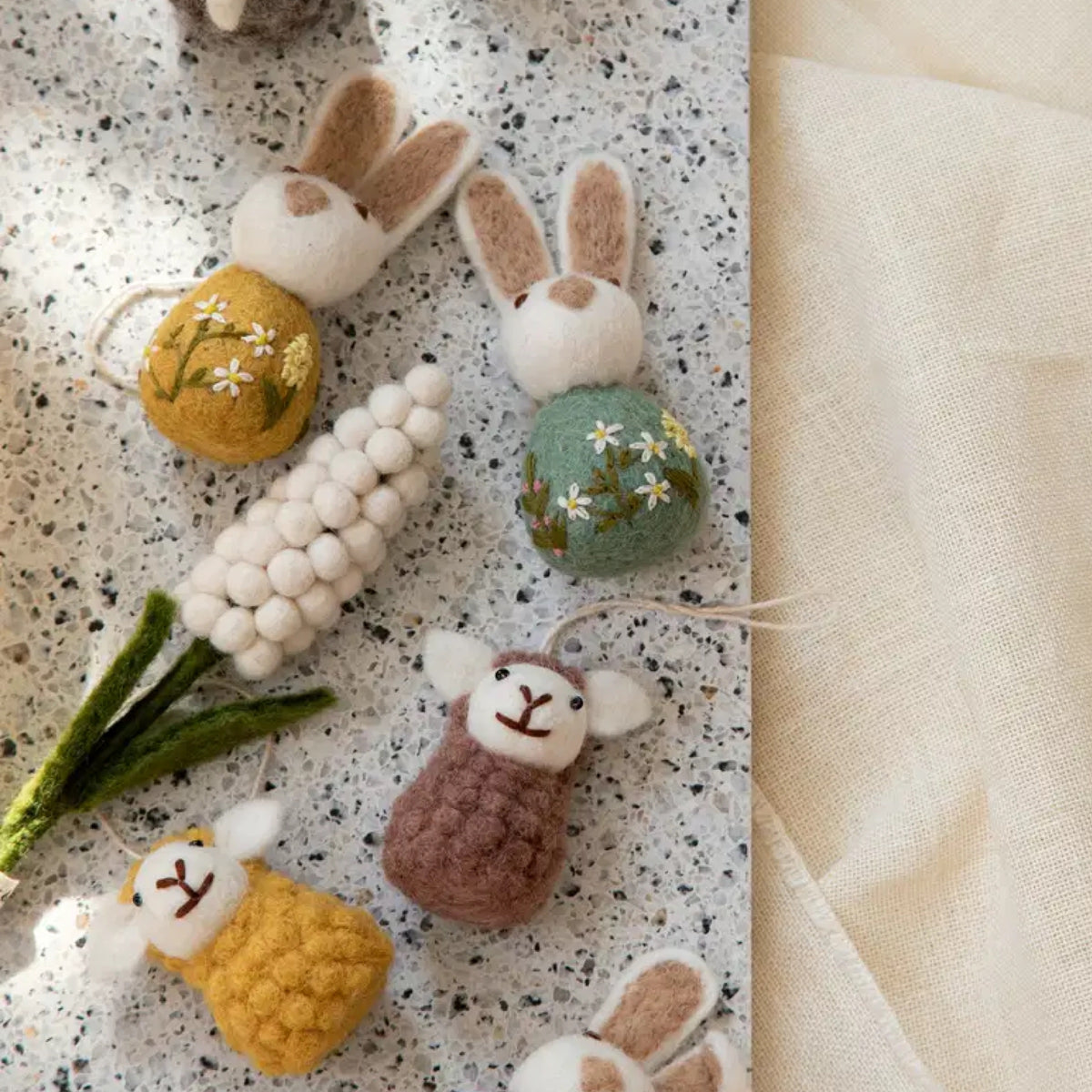 Felted Pearl Hyacinth White