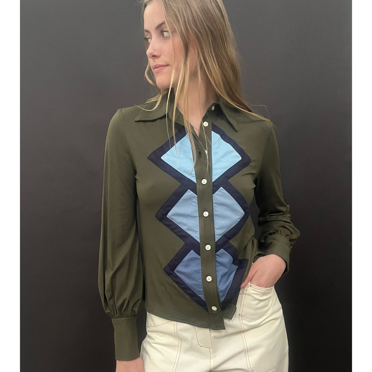 Diamond Shirt Khaki