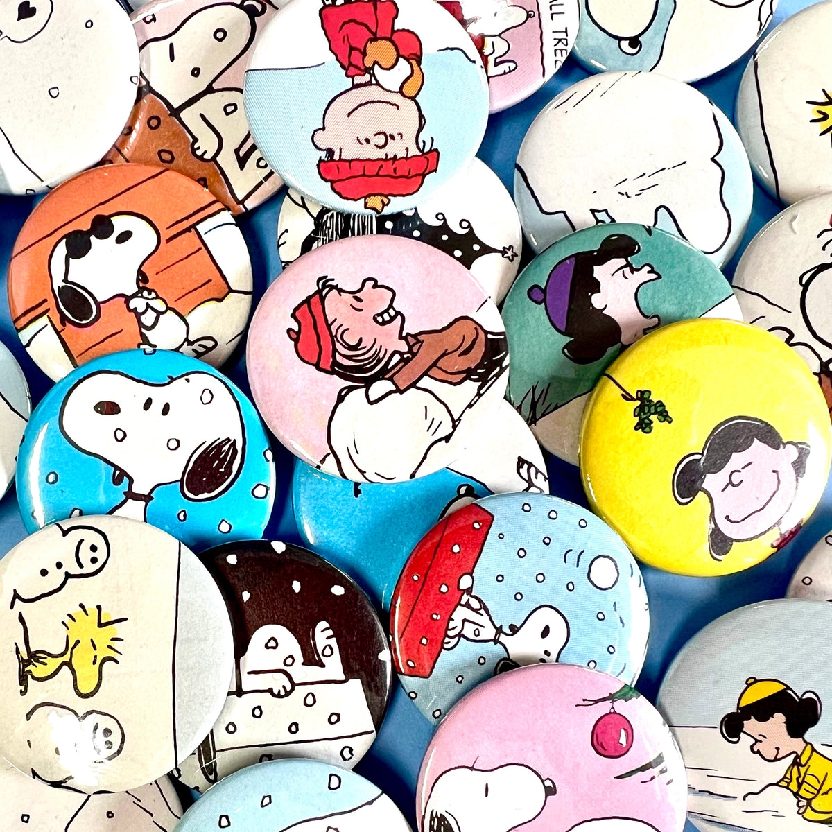 Upcycled Christmas Peanuts Badge