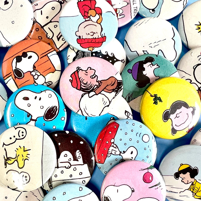 Upcycled Christmas Peanuts Badge