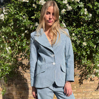 *RE-CUT* Susan Mid Denim Stripe