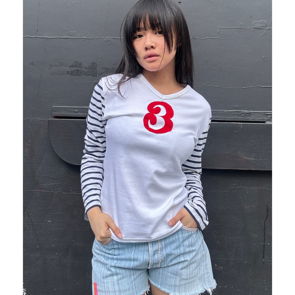 Letterman Stripe T