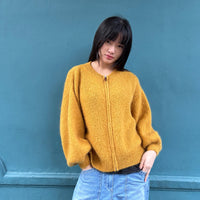 *NEW* Johanna Zip-Up Knit Mustard
