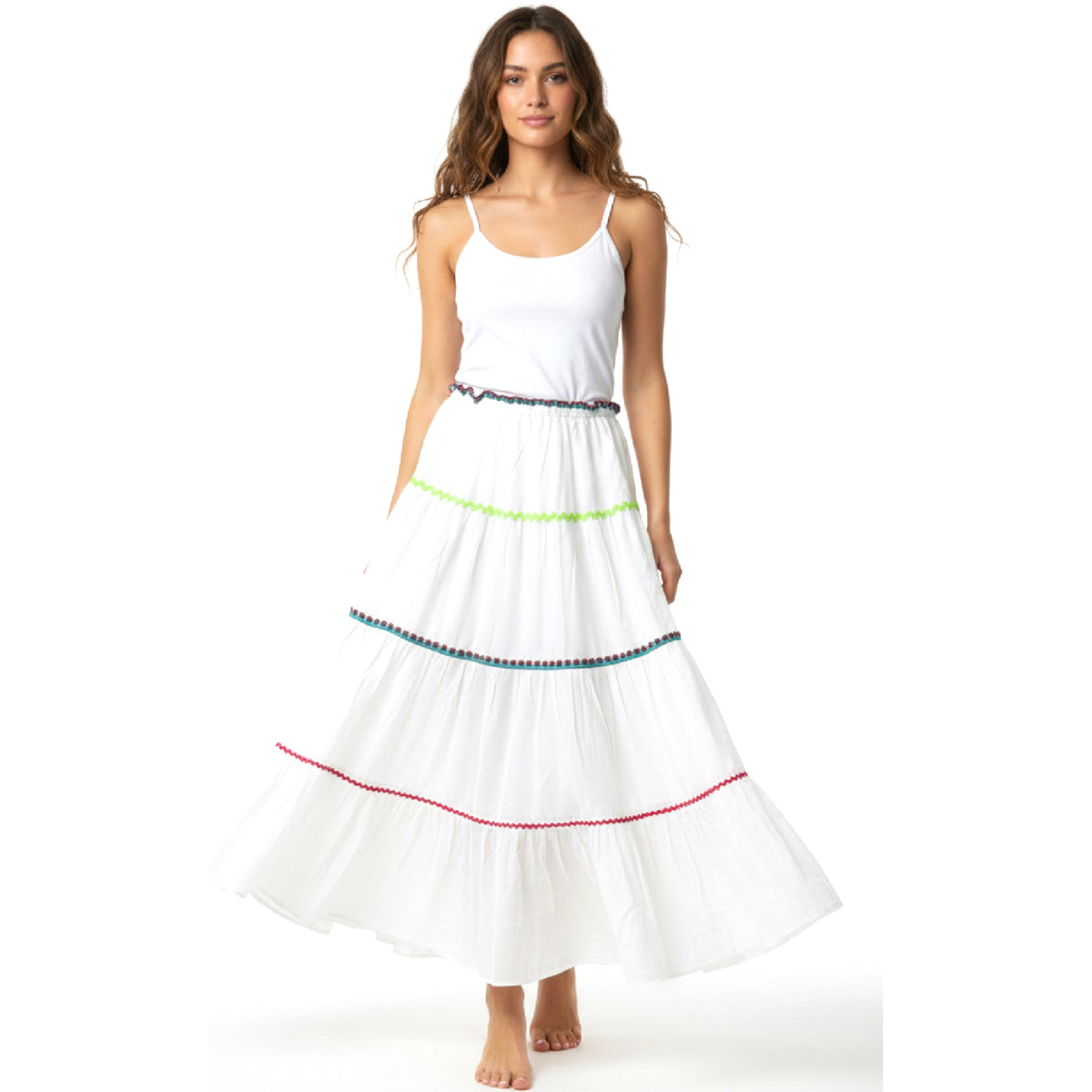 *NEW STYLE* Ric Rac Skirt White