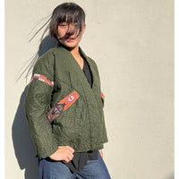 *NEW SEASON* Johanna Braided Kimono Olive Print