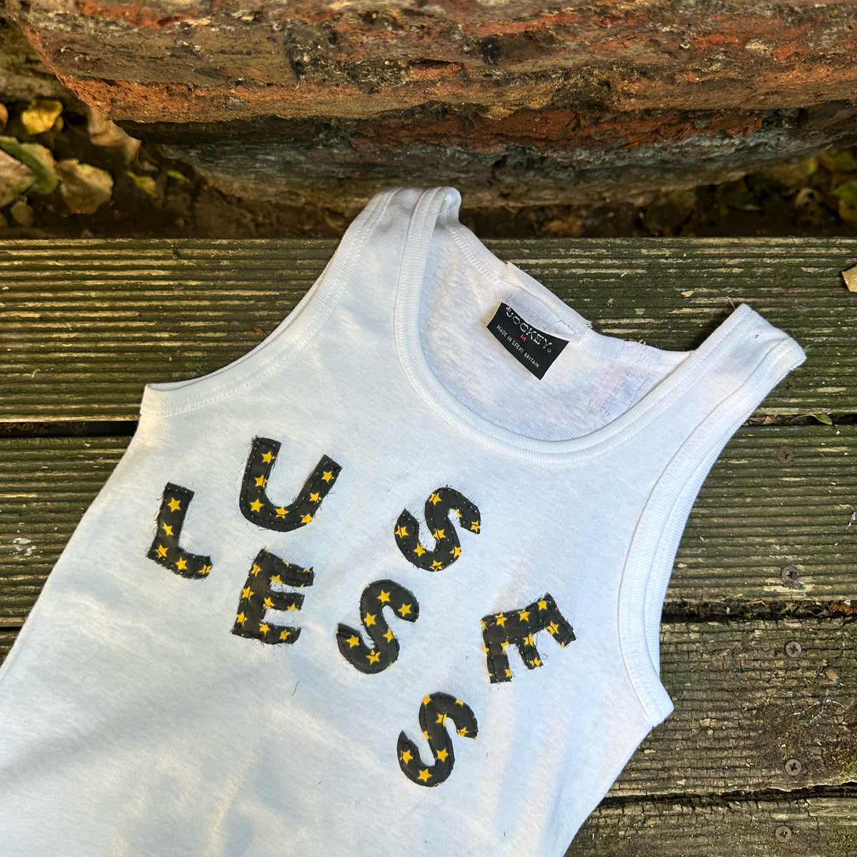 *NEW* White Tank Appliqué Logo