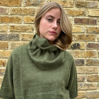Cashmere Neck Warmer Dark Moss