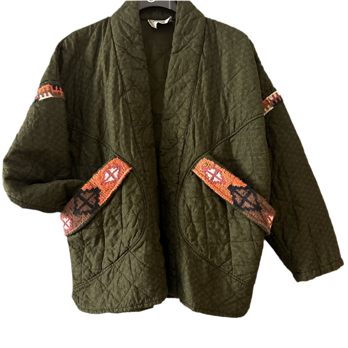 *NEW SEASON* Johanna Braided Kimono Olive Print